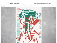 Tablet Screenshot of non-format.com